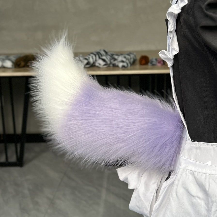 Electric Fox Tail Sound Controlled Plush Costume Accessory_voghion.com