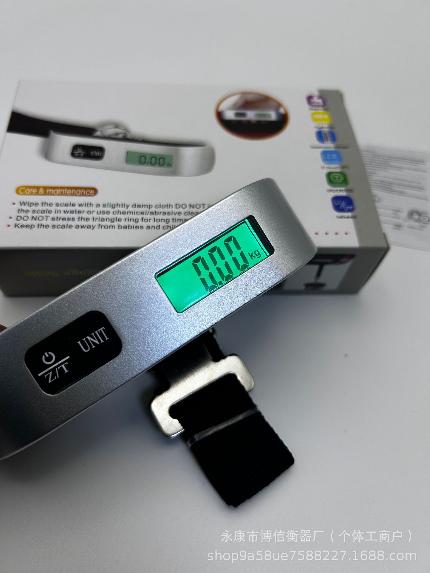 Sınır Ötesi Elektronik Tartı Taşınabilir El Tipi Tartı Toptan Ev Elektronik Tartısı Kilogram Tartı Ölçekli Tartı Yay Bagaj Tartısı Kargo