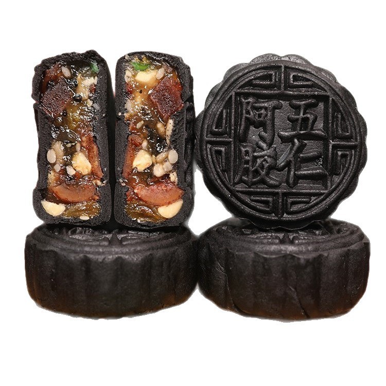 黄芪阿胶五仁流心月饼中秋月饼传统糕点零食黄芪阿胶五仁流心月饼|undefined