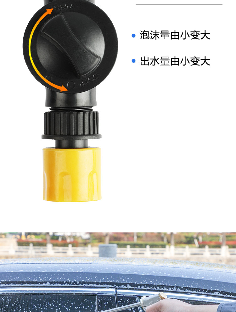 High-pressure car wash water gun, household water gun, retractable hose, water pump, car washer nozzle, flower watering tool set