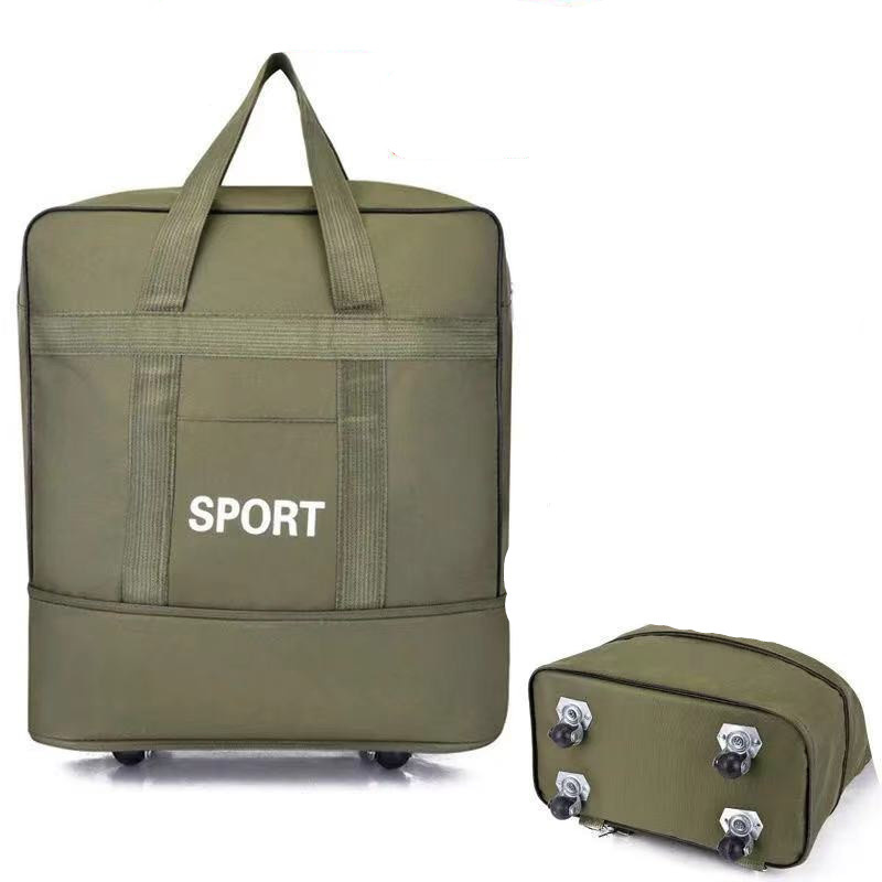 158 bolsa de transporte aéreo de gran capacidad de viaje para estudiar en el extranjero caso de portaaviones universal rueda plegable bolsa de equipaje