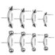 Cross-border hot sale stainless steel eyebrow nail lip nail titanium steel thread pointed cone spherical tongue nail piercing jewelry factory wholesale