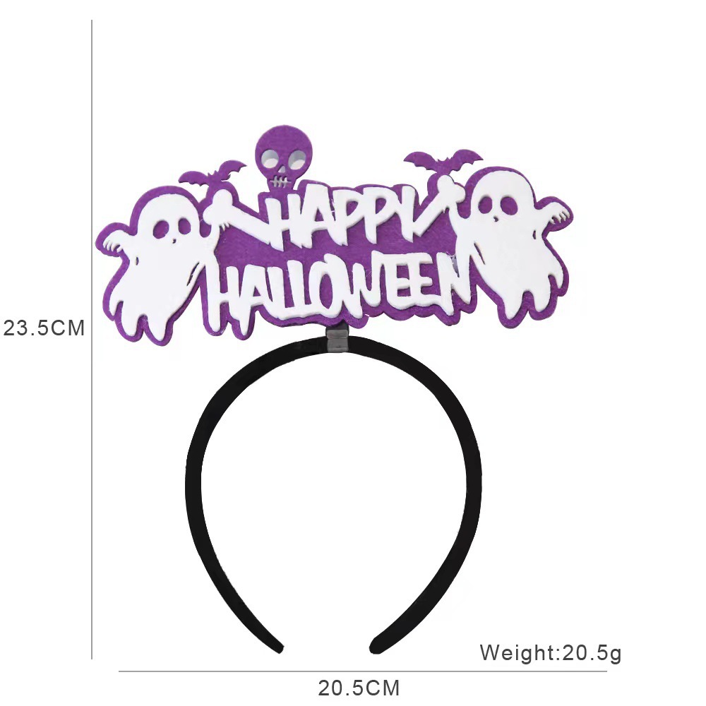 Diadema Decorativa para Halloween de Plástico y Fieltro para Fiesta de Disfraces image 25