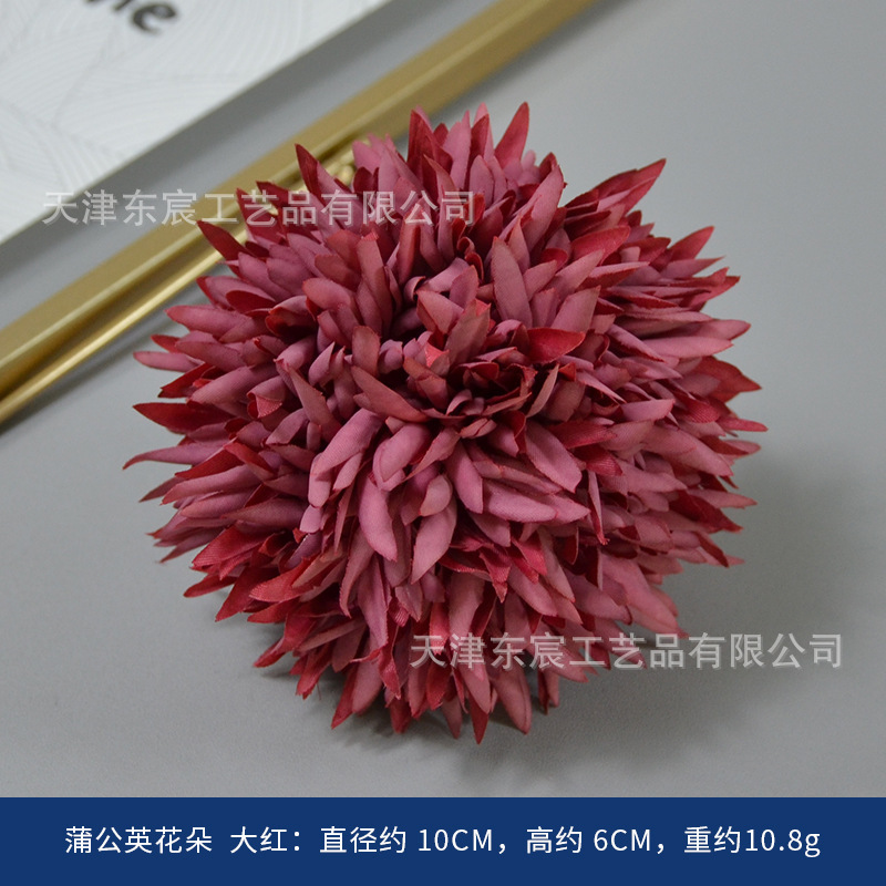 酒红色仿真绢花复古风婚庆胸花手捧插花摆件橱窗相框装饰圣诞装饰|undefined