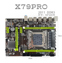 全新鷹捷 X79 PRO台式機主板2011 DDR3支持服務器E5-2650v2 2680