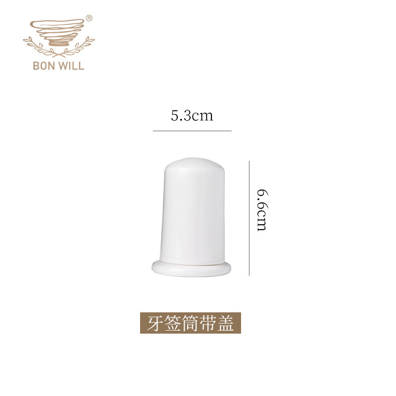 Bonwill blanco puro creativo barra vertical francés juego completo de platos de porcelana de alta temperatura combinación opcional para el hogar al por mayor