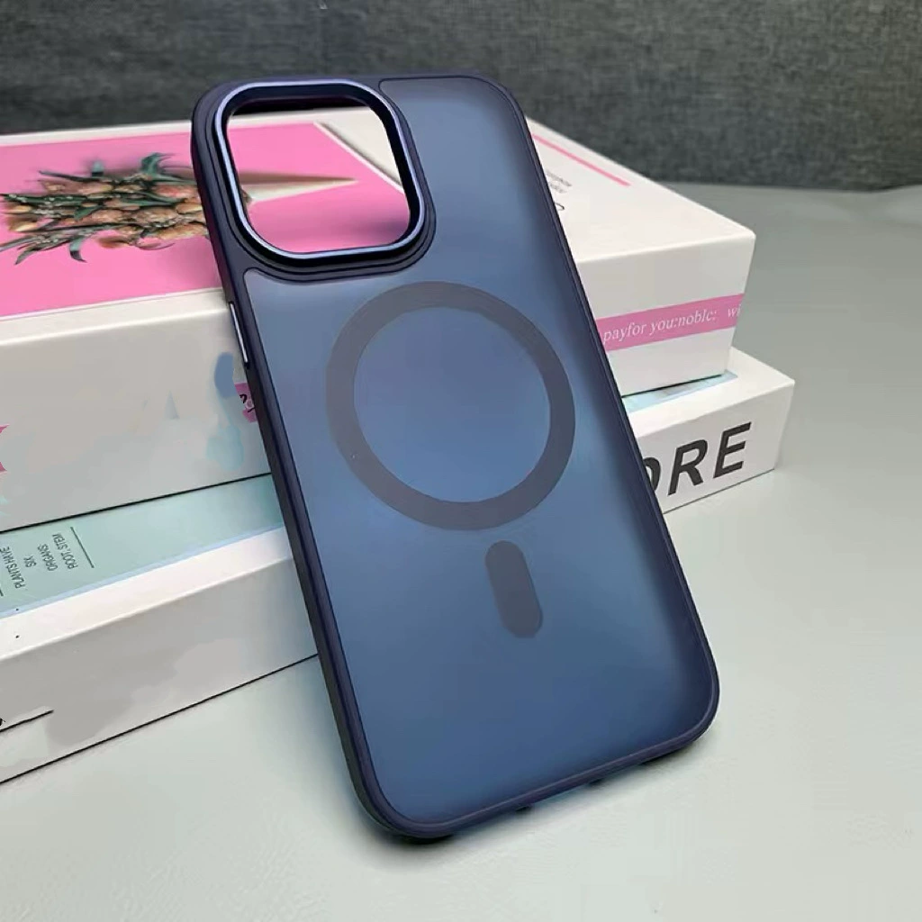 Чехол для телефона (Apple) iPhone 17 серии, матовый, с кольцом MagSafe-подобным, антивандальный