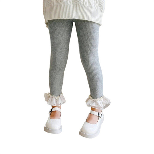 Ningli Girls' Leggings 24 Autumn New Korean Style Children's Elastic Versatile Casual Pants Baby Outer Wear Long Pants