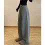 加厚新款直筒秋冬季阔腿裤