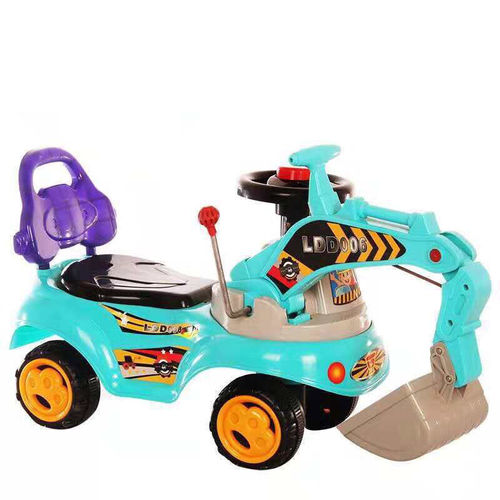 Children's Excavator Toy Car, Can Sit, Excavator, Earthmover, Gliding Twister Car, Gliding Car with Music and Lights, Wholesale