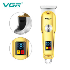 VGR290 Portable Electric Hair Clipper with Charging and Plugging Dual Use LCD Digital Display, Hanging Electric Hair Trimmer and Cutter