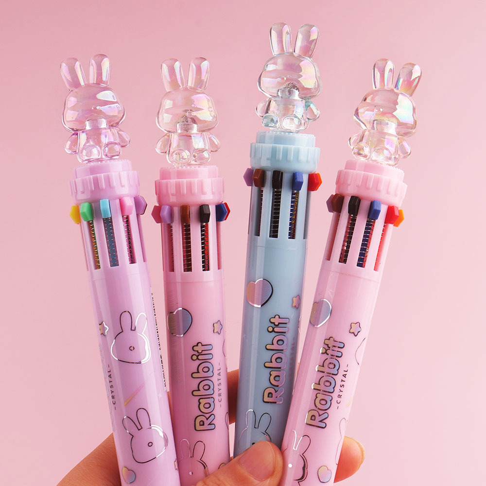 12 bolígrafo creativo 12 colores multifunción bolígrafo de color estudiantes bolígrafo multicolor bolígrafo atómico NaYou