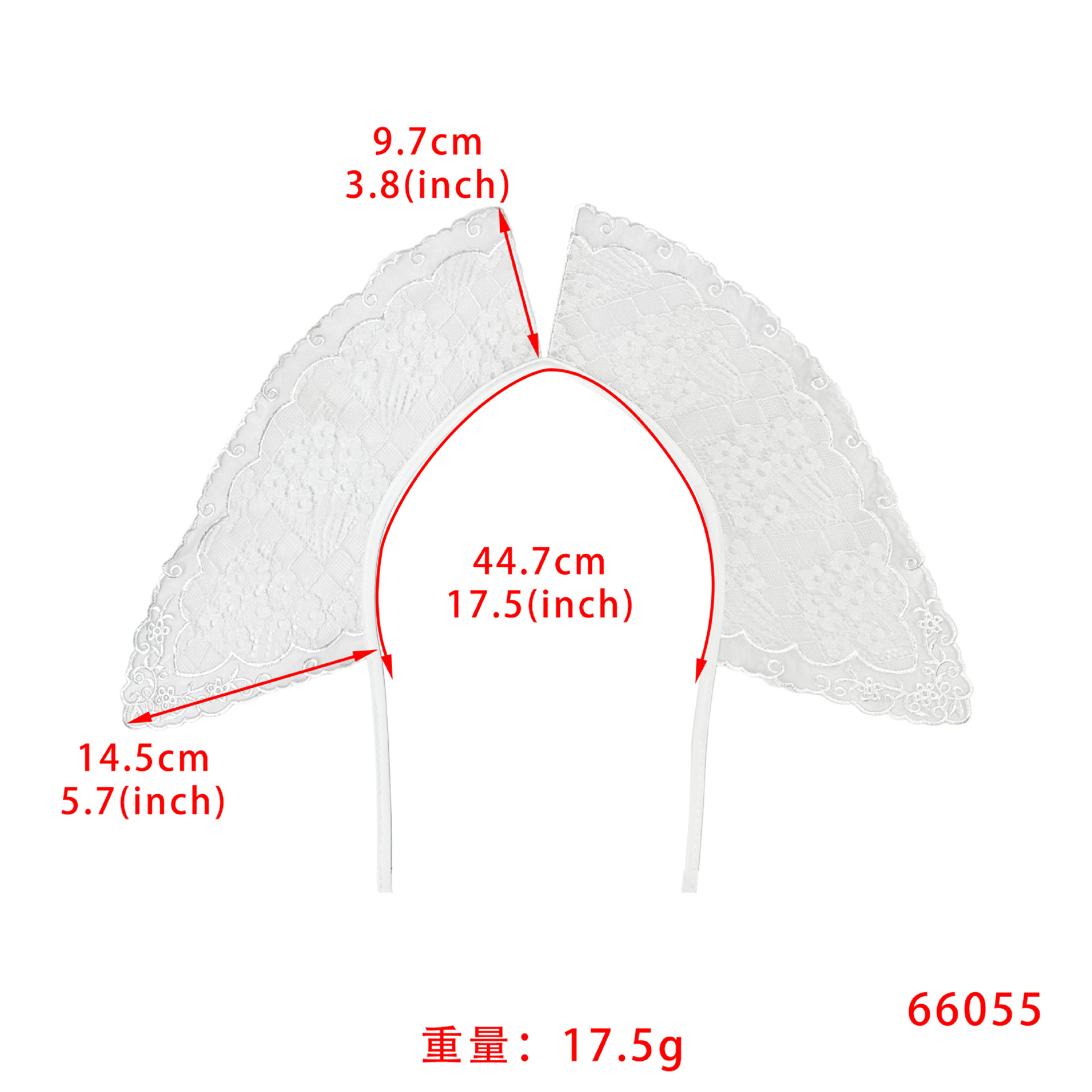 Chal pequeño de organza de doble capa con cuello bordado calado, venta directa de fabricante para comercio electrónico transfronterizo, venta al por mayor de segunda mano, solapa en blanco y negro image 7