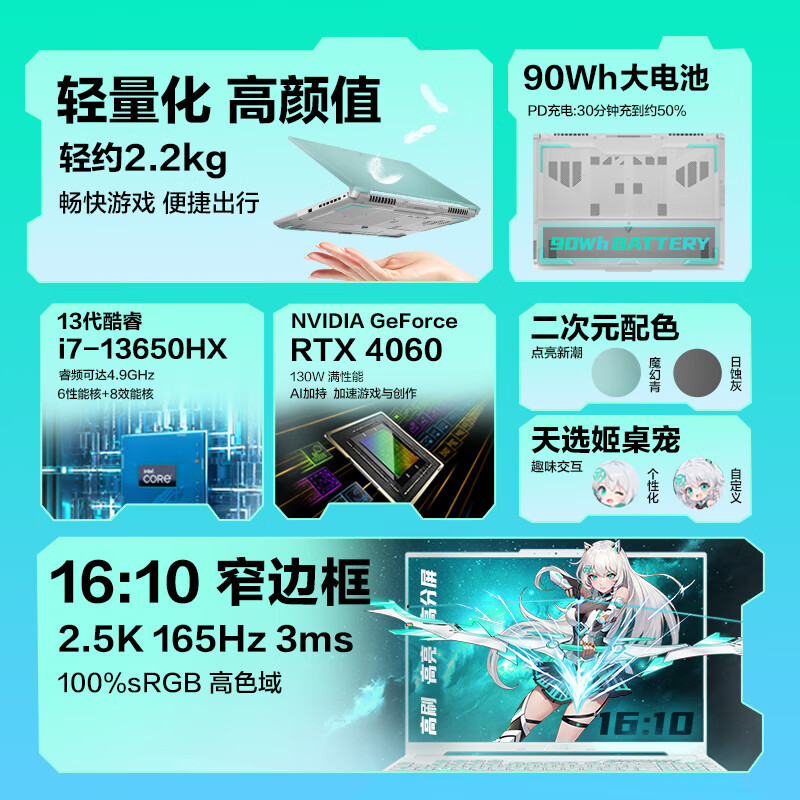 Tianxuan 5 Pro 14-Core Core I7 16inch Gaming Laptop