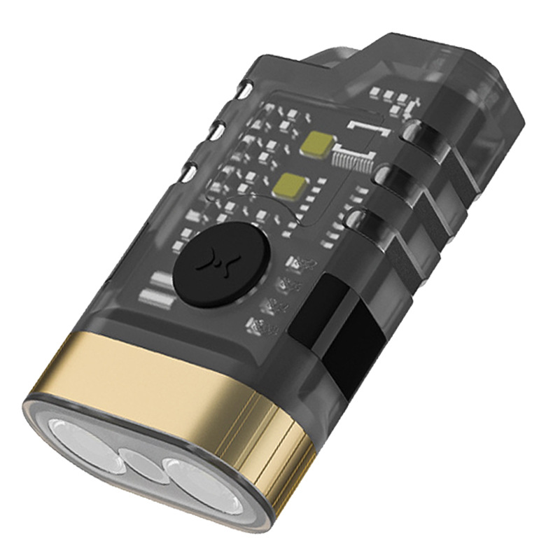 Lámpara de llavero multifuncional al aire libre linterna de luz alta carga lámpara de emergencia lámpara de trabajo lámpara de noche lámpara de sombrero lámpara de cebo