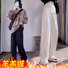 孕妇3XL打底裤冬季加绒加厚保暖棉裤冬天羊羔绒孕妇裤子秋冬外穿