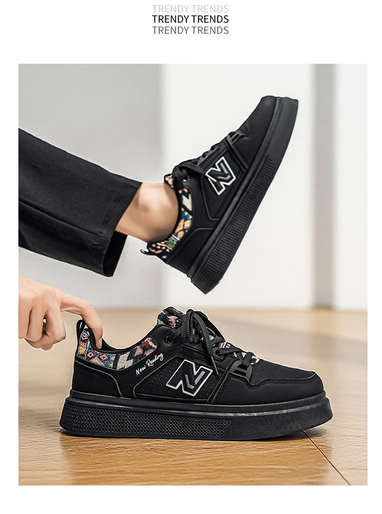 Giày thể thao nam sneaker trắng phong cách cá tính, thoáng mát, đế êm — 723 trắng chi tiết 17