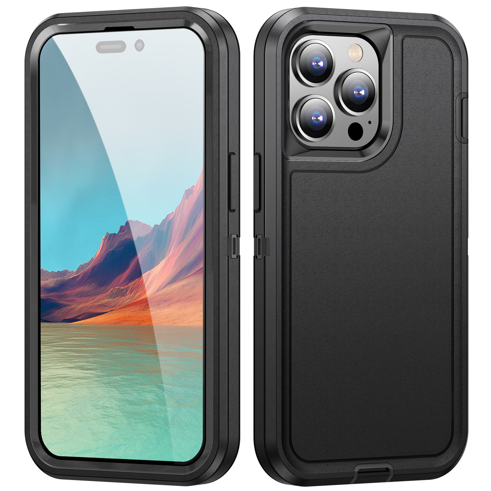 Funda protectora para teléfono móvil Apple 17 Pro Max, compatible con iPhone 16/15/14, anticaídas, con superficie plana y triple protección. image 3