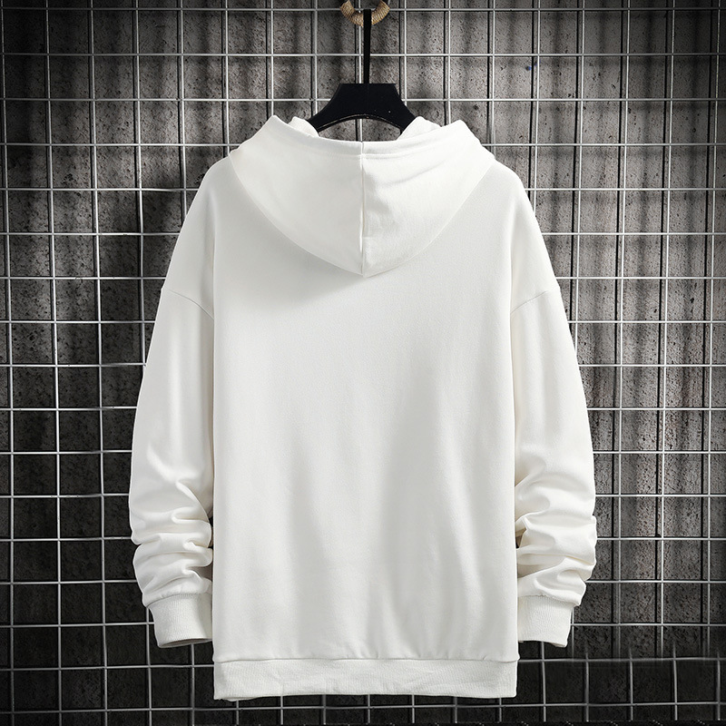 Felpa con cappuccio con cappuccio pullover maglione base girocollo a maniche lunghe, versatile, casual, primaverile e autunnale da uomo_voghion.com