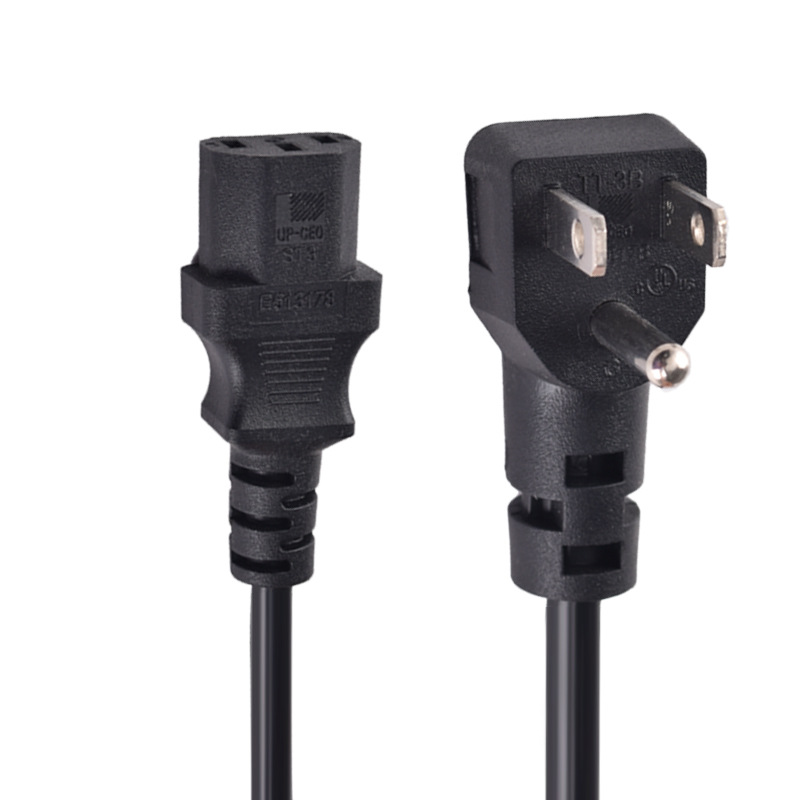 美标三插  美式三芯电源线美标电饭锅插头线品字尾台式电脑电源线