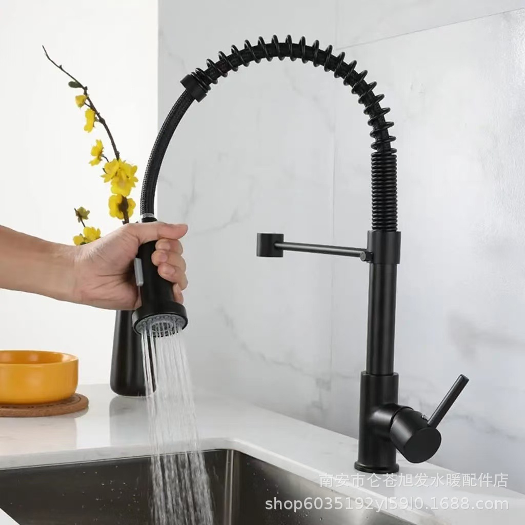 acero inoxidable spr cocina tipo dibujo retráctil giratorio frío y caliente lavabo de verduras lavabo