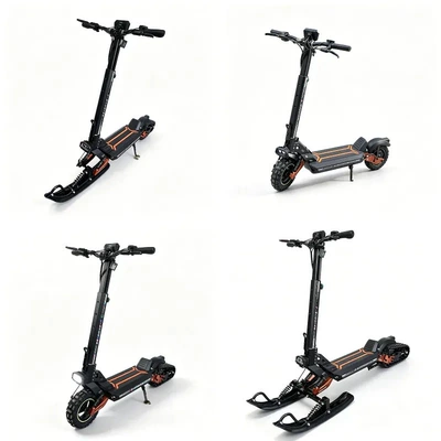 Qatlanan elektrik skuterlər double sled electric scooter, suitable - four-in-one-sled-model-800w48v20ah