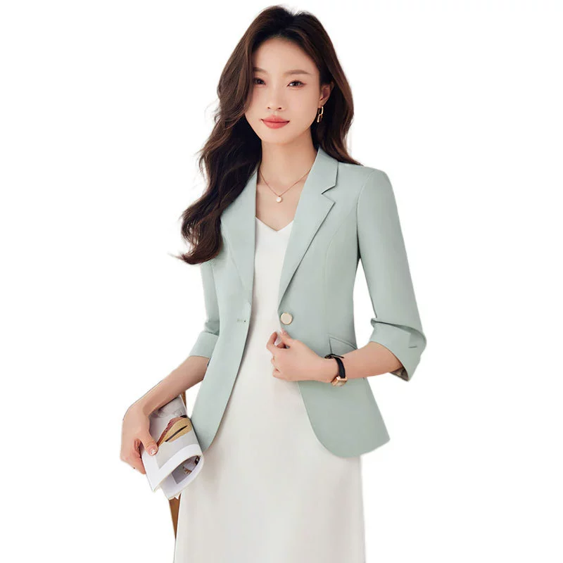 Thin set, classic suit jacket, city style, high-quality style