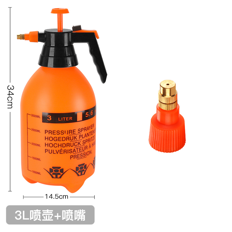 Botella de pulverización manual tipo neumático botella de riego de flores botella de horticultura botella de pulverización de agua limpia y desinfección doméstica botella de pulverización de gran capacidad