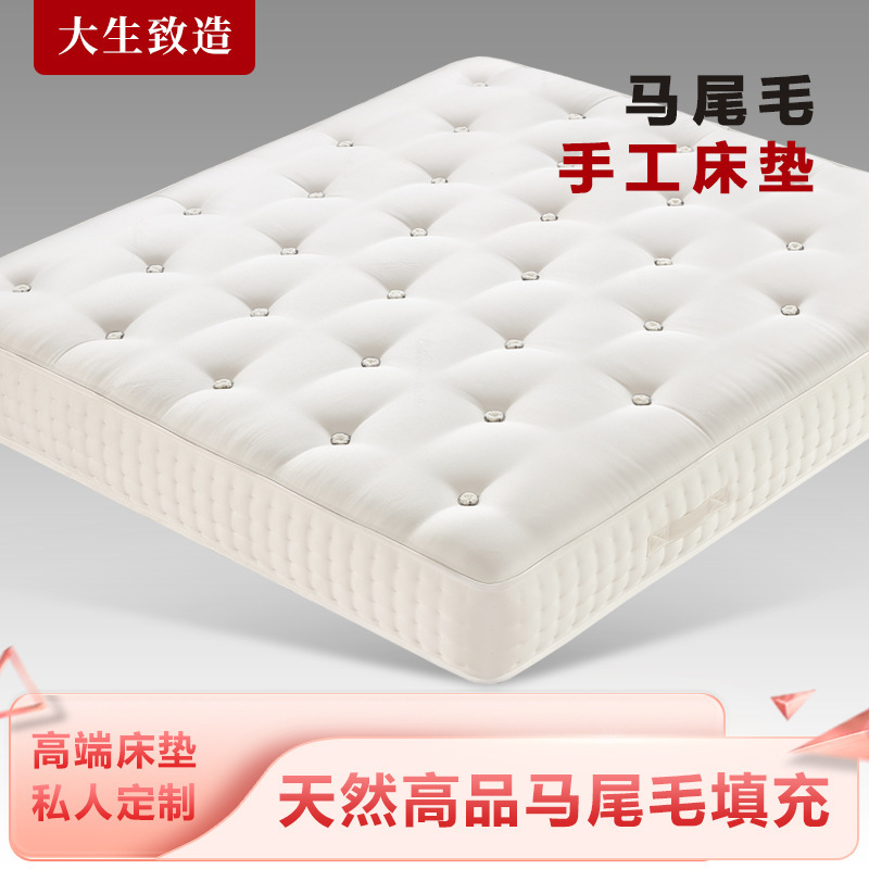 Wang Dasheng Glue-Free Independent Bag Handmade Pull-Button Ponytail Mattress Double-Layer Spring Household Simmons