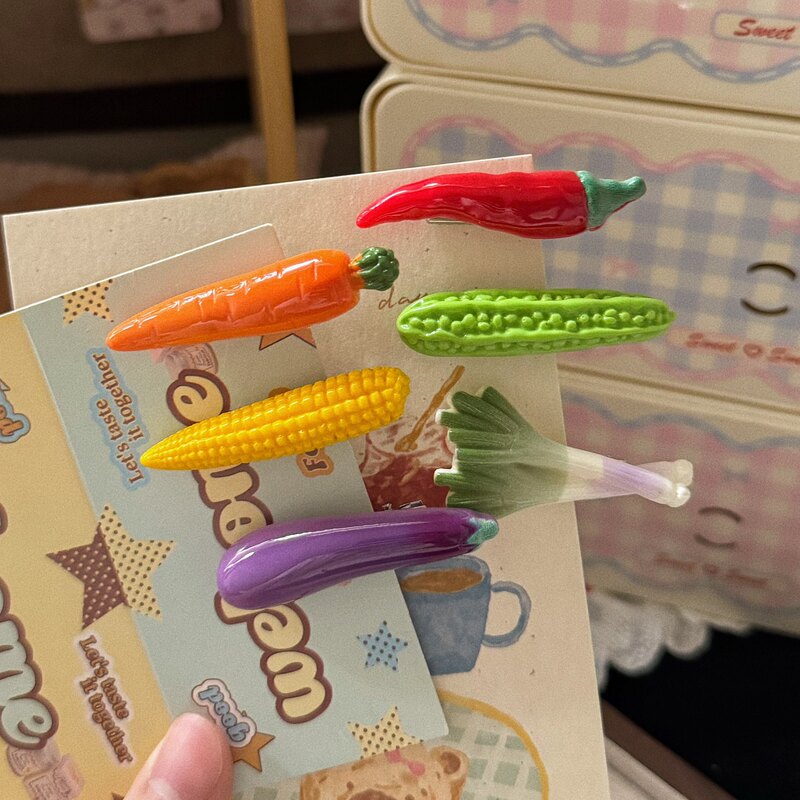 Fun and cute vegetable corn hair clips, quirky and sweet girly alligator clips, hair accessories, wholesale hair clips and ornaments Fun and cute vegetable corn hair clips, quirky and sweet girly alligator clips, hair accessories, wholesale hair clips and ornaments