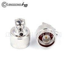 长弓N-JWB3 N型弯公头焊接RG402/141接SFT/SFX-50-3半钢半柔线