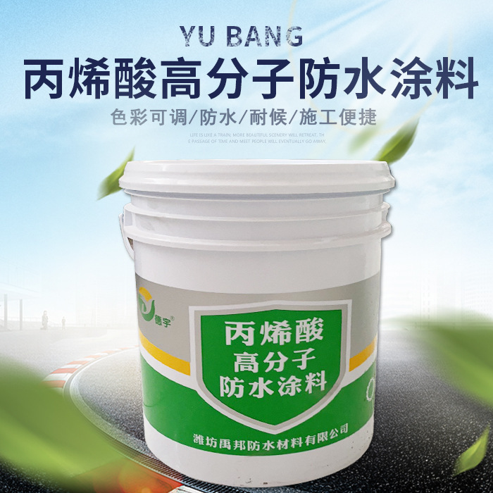 墙壁地下室卫生间防潮丙烯酸防水涂料楼顶屋面建筑防水涂料批发