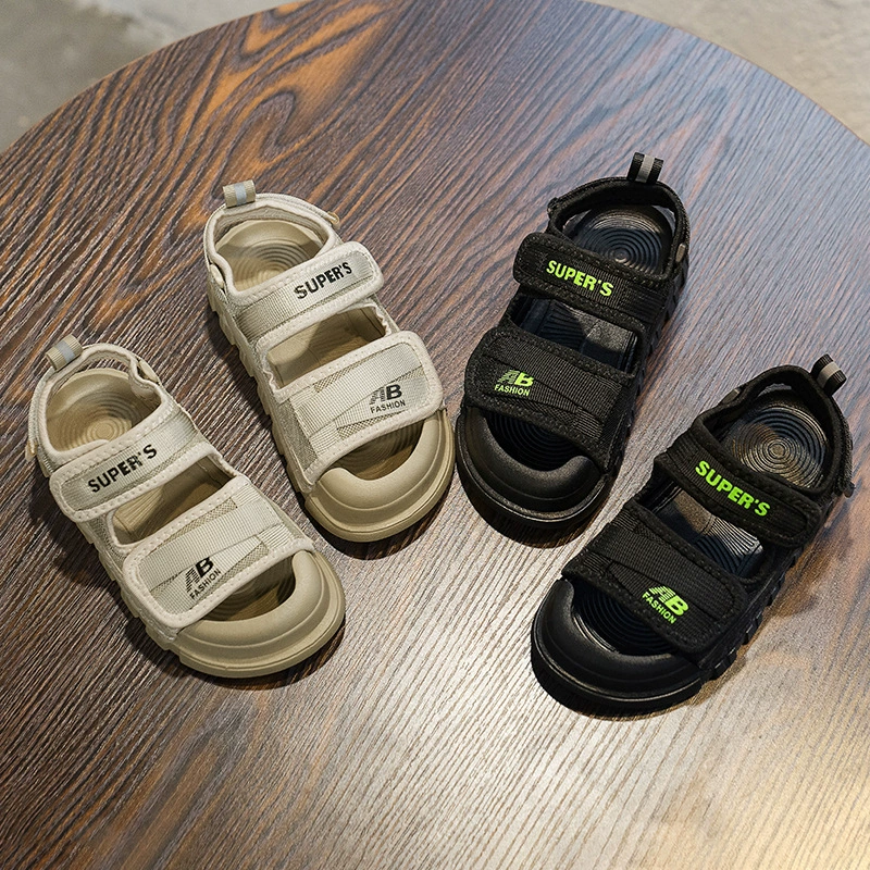 Сандалии для мальчиков 2025 летний новый средний и старший ребенок Баотоу обувь детская обувь нескользящая детская пляжная обувь женская обувь