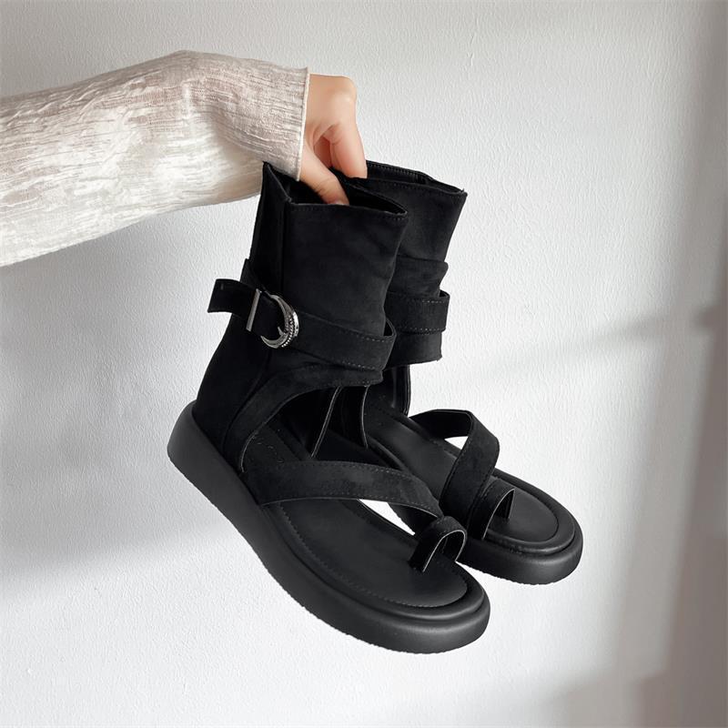2026 nuevas botas frías de verano botas de vaqueros occidentales botas de pila de zapatos cortos