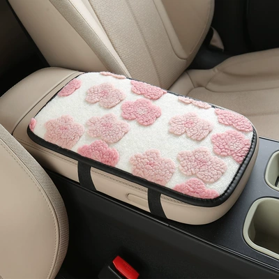 Little Flower Protective Pad Storage | Armrest box pad - pink