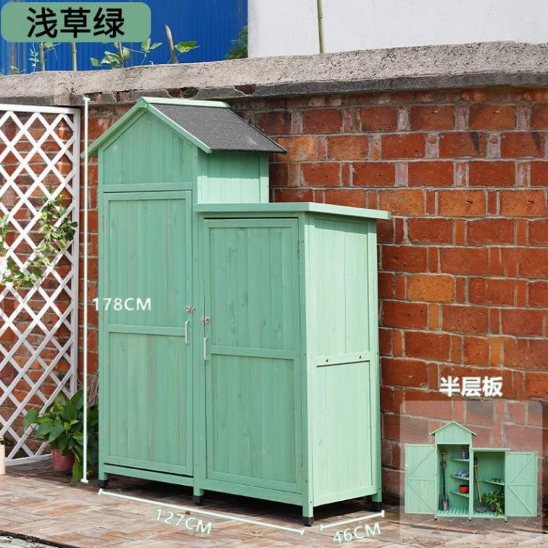 屋外ツールルーム収納キャビネット防雨日焼け止めガーデン中庭ゴミ箱キャビネット屋内バルコニー防水収納キャビネット|undefined
