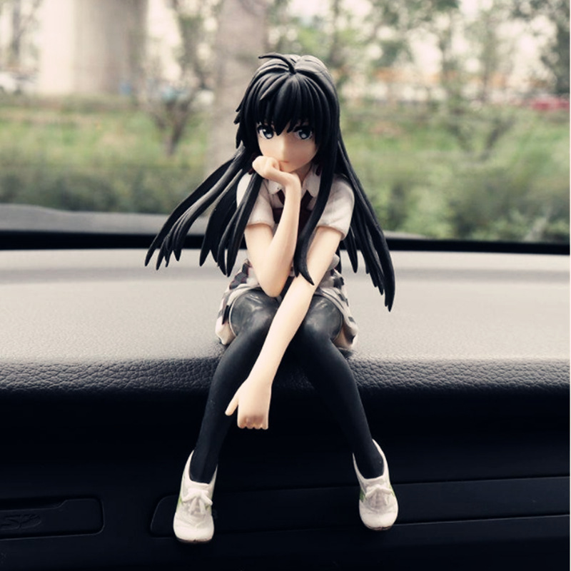 Dibujos animados de una pieza decoración del coche en línea celebridad Luffy nieve hecha a mano es decoración de la consola central del coche muñeca Linda