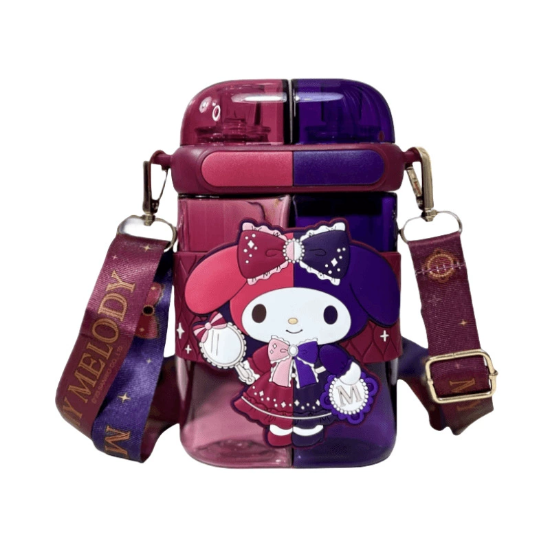 Hello kitty, детские стеклянные изделия со стеклом для учащихся начальной школы, пластиковый чайник