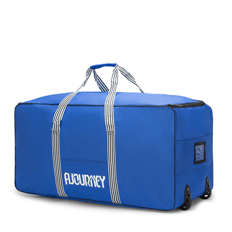 Bolsa de viaje de gran capacidad con ruedas, bolsa de viaje de vacaciones, bolsa de transporte portátil, bolsa de almacenamiento de edredón de alojamiento