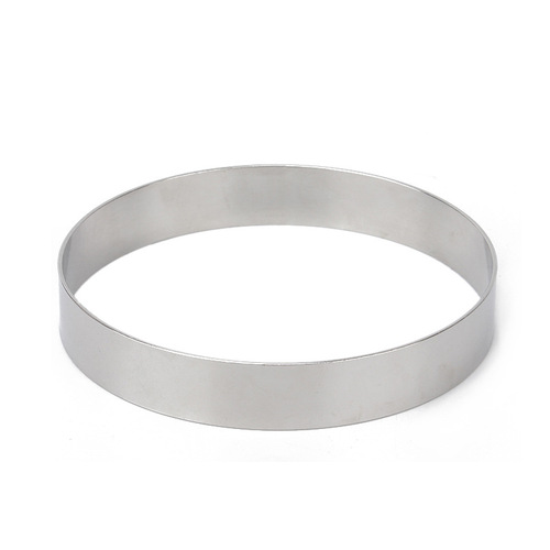 Round stainless steel ring electric pancake pan burrito ring tower ring rice cake baking mousse cake biscuit mold tart ring