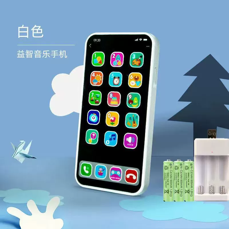 Apple, реалистичный мобильный телефон для малышей для мальчиков и девочек, телефон, игрушка, имитационная модель для детей, сенсорный экран, можно грызть, раннее развитие