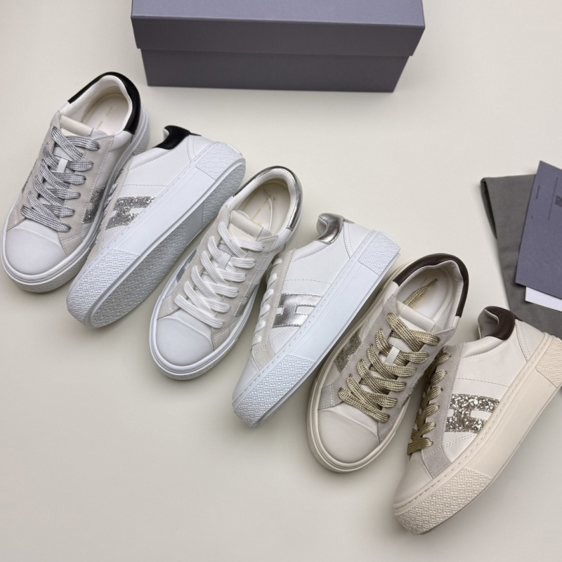 Premium Version of Tan Jianci's Same Style Hogan H705 Genuine Leather Retro Thick-Soled Color-Block Height-Increasing Women's Casual Sports Sneakers Premium Version of Tan Jianci's Same Style Hogan H705 Genuine Leather Retro Thick-Soled Color-Block Height-Increasing Women's Casual Sports Sneakers