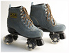 Leather flashing roller skates for adults