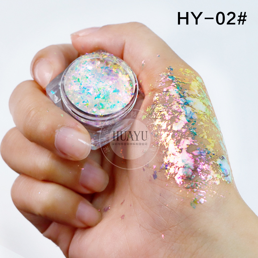 Explosiva transfronteriza camaleón óptico película gruesa Yunjin rosa arco iris estrella camaleón película gruesa ópalo rosa nail art sombra de ojos
