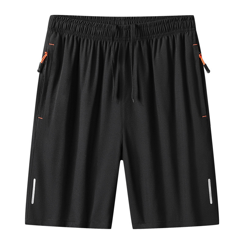 Factory Direct men's casual shorts fashion fifth pants zipper loose shorts summer thin sports pants