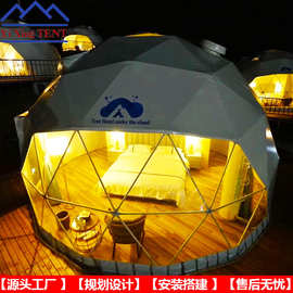 6m球形帐篷酒店山地野奢网红星空帐篷海边民宿酒店泡泡屋保暖隔热