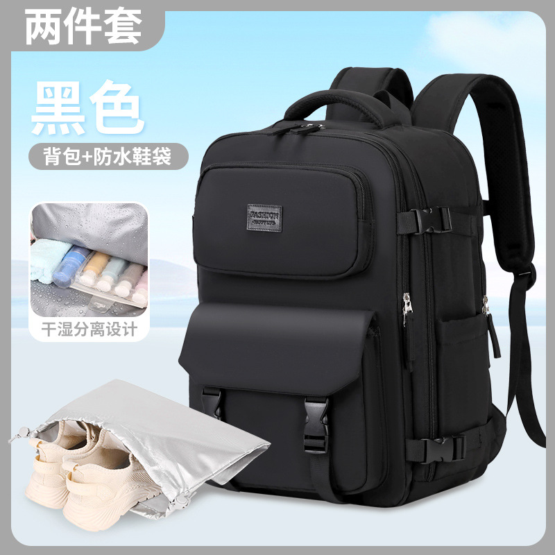 Bolsa de zapatos negra a juego