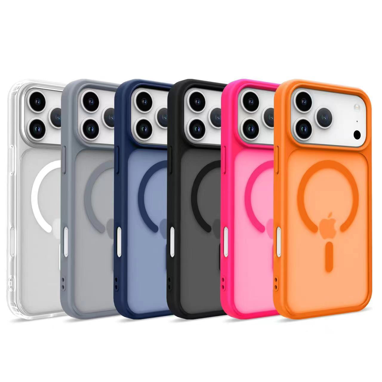 ins适用iphone17promax2.0肤感磨砂2.5磁吸手机壳苹果16保护套15