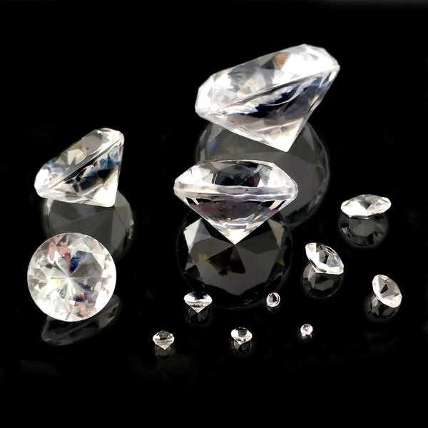 Acrylic transparent diamond