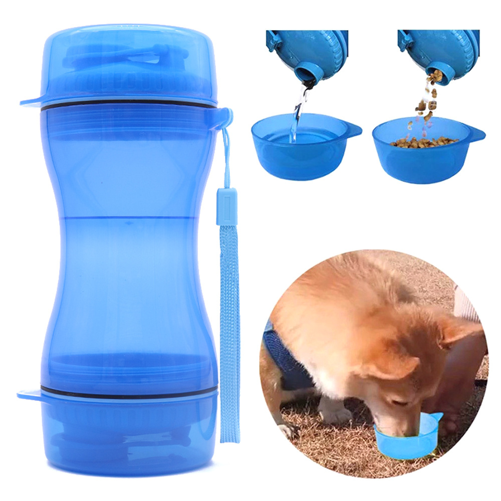 Taza de agua para mascotas, taza de comida de agua portátil, agua potable para perros, boca no mojada, botella de agua para perros, agua potable al aire libre, taza de viaje, botella de agua